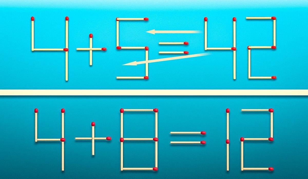 Reikia nutempti 2 degtukus, ir lygybė taps teisinga: greitas IQ testas