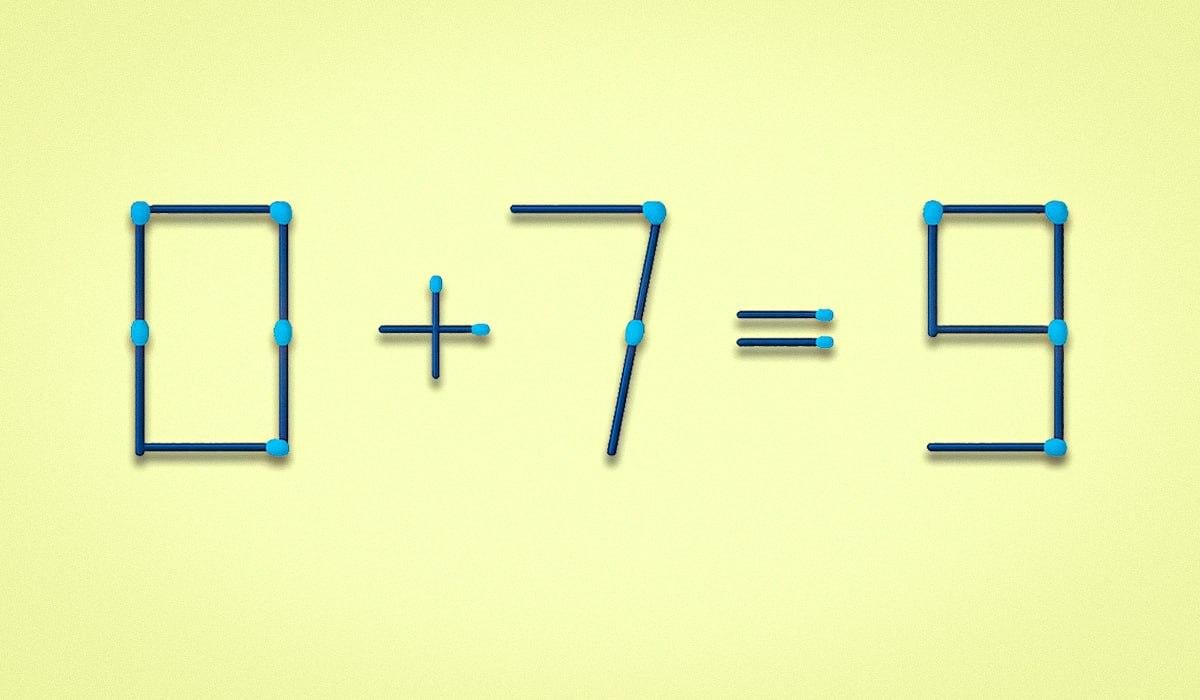 Norėdami ištaisyti klaidą, turite nutempti tik vieną degtuką: sudėtingą matematikos galvosūkį